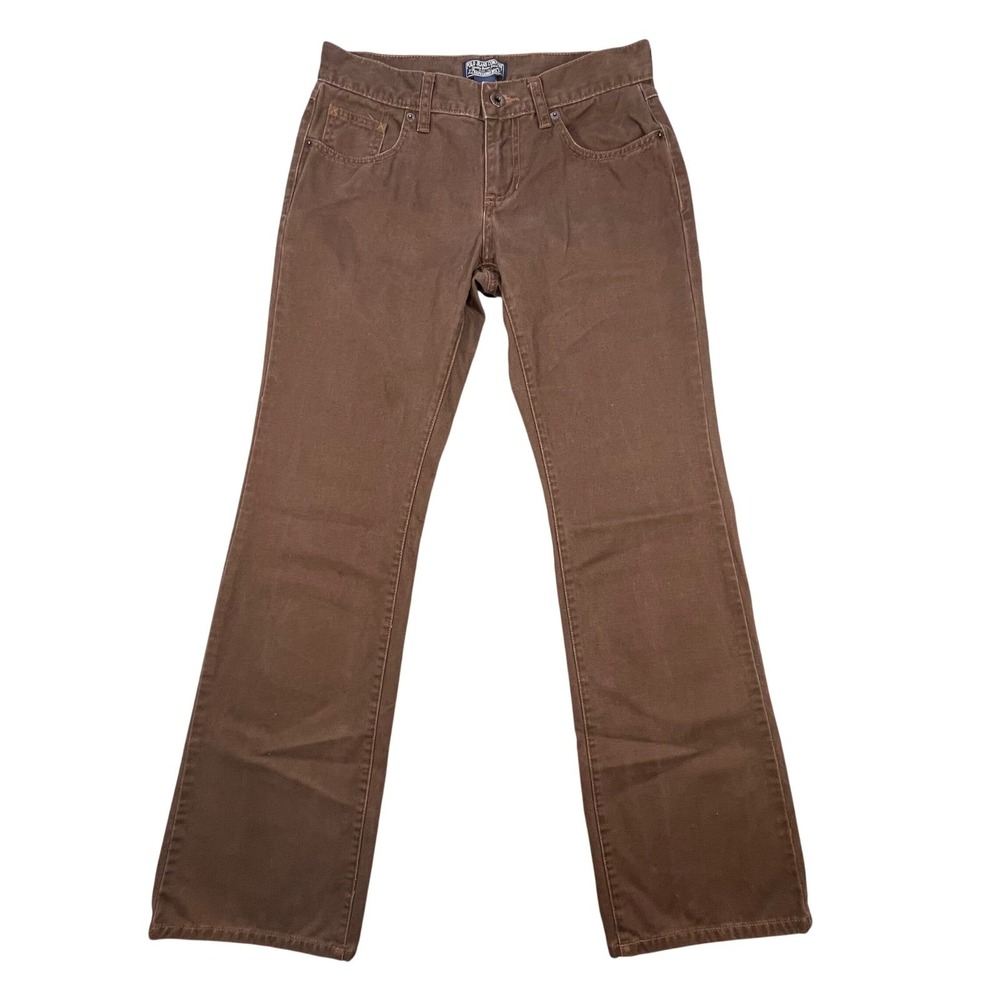 Polo Jeans Ralph Lauren Brown Cotton Flare Denim Pants Women 4